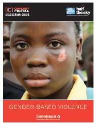 Discussion Guide: Gender-Based Violence - ITVS