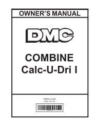 COMBINE Calc-U-Dri I - David Manufacturing Co.