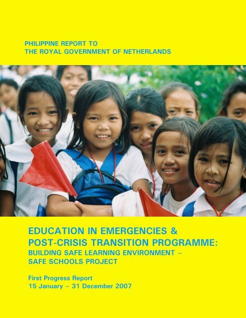 Philippines Progress Report 2007 - Back on Track