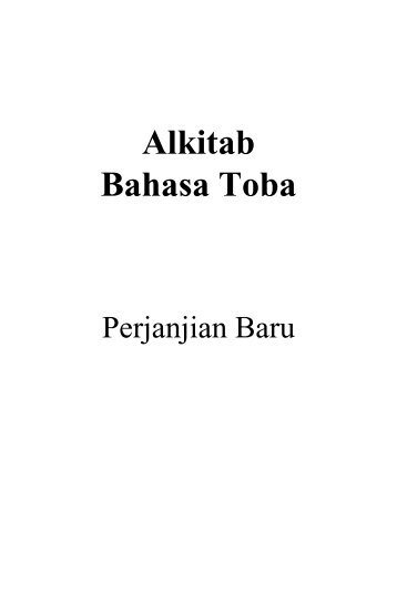 Alkitab Bahasa Batak Toba - Download