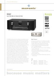 SR5007 NETWORK AV RECEIVER - Marantz