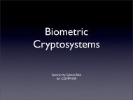 Biometric Cryptography