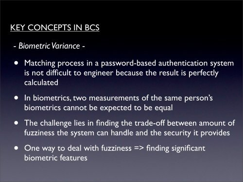 Biometric Cryptography