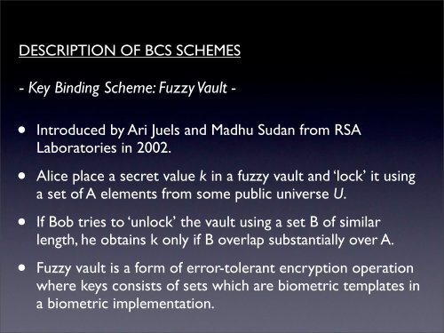 Biometric Cryptography