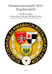 Ergebnisheft - Schuetzengau Schwabach Roth Hilpoltstein