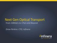 Next Gen Optical Transport: From 100Gb/s to 1Tb/s and ... - Infinera