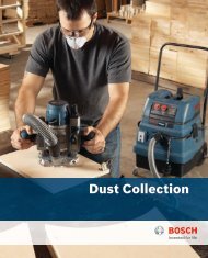 Dust Collection - Bosch Power Tools