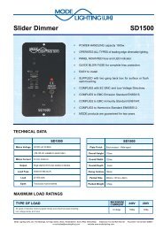 Slider Dimmer SD1500 - Mode Lighting