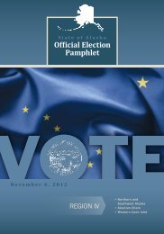 Official Election Pamphlet - Alaska Elections State Division of Elections