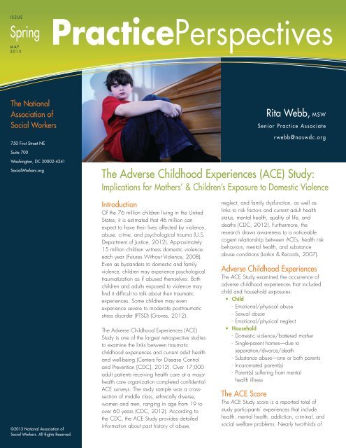 (ACE) Study: Implications for Mothers - National Association of ...