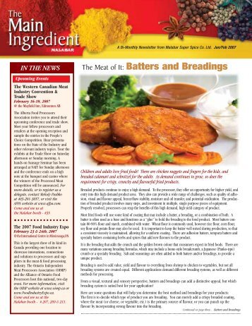 The Meat of It: Batters and Breadings - Malabar Super Spice