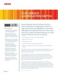 Ciena 5150 Service Aggregation Switch datasheet - LightRiver ...