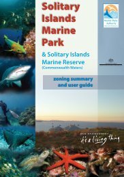 Solitary Islands Marine Park Zoning Plan - Marine Parks Authority ...