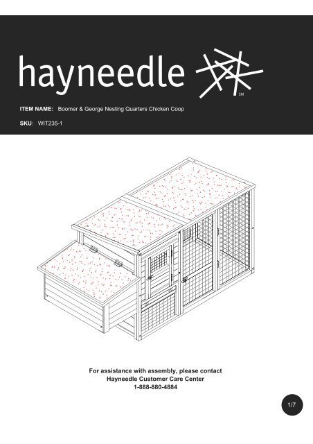 to View Assembly Instructions - Chicken Coops