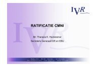 RATIFICATIE CMNI - IVR