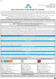 ARSS INFRASTRUCTURE PROJECTS LIMITED - IDBI Capital