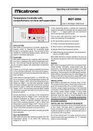 Operating and installation manual - Micatrone