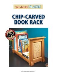 CHIP-CARVED BOOK RACK - Woodsmith Shop