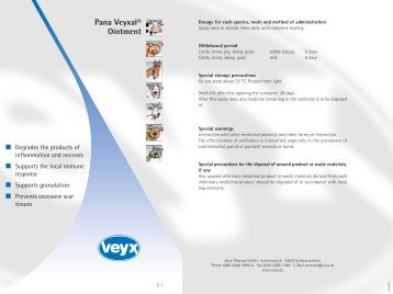 Pana Veyxal® Ointment - Veyx-Pharma GmbH