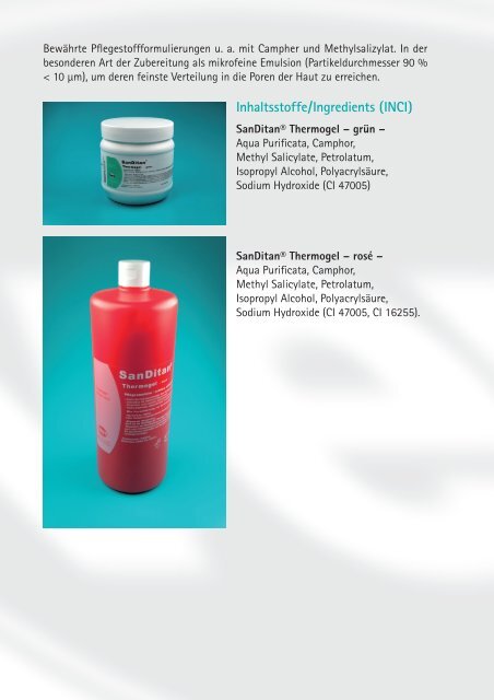 SanDitan® Thermogel - Veyx-Pharma GmbH