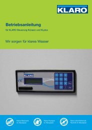 Betriebsanleitung - KLARO GmbH