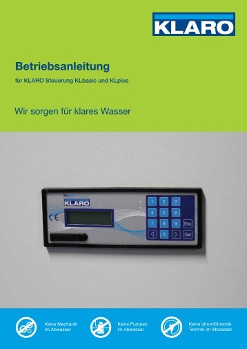 Betriebsanleitung - KLARO GmbH