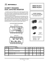 SCHMITT TRIGGERS DUAL GATE/HEX INVERTER SN54/74LS13 ...