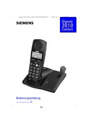 Siemens Gigaset 3010comf.pdf - Wasser.de