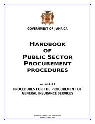 Procedures For The Procurement Of General Insurance Services