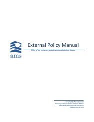 AMS External Policy Manual - Alma Mater Society of UBC