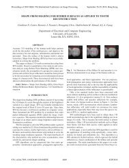 shape from shading for hybrid surfaces as applied to tooth ...