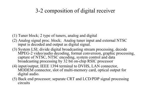 Digital receiver - DiBEG