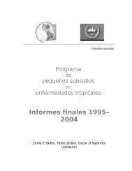 Informes finales 1995– 2004 - CIDBIMENA