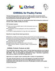 Chrisal Poultry Brochure