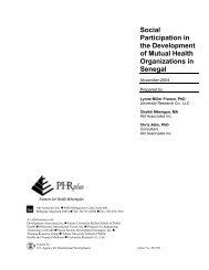 Social Participation in the Development of Mutual Health ... - PHRplus