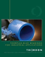 THORPLAS-BLUE BEARINGS - Thordon Bearings