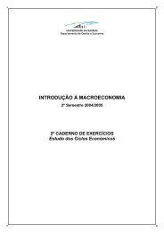 INTRODUÃÃO Ã MACROECONOMIA - Universidade da Madeira