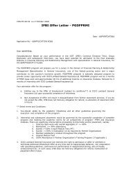 IFBI Offer Letter - PGDFPRMI - IFBI.com