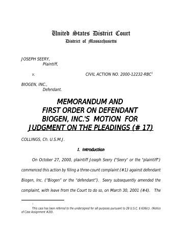 pleadings judgment motion plaintiffs