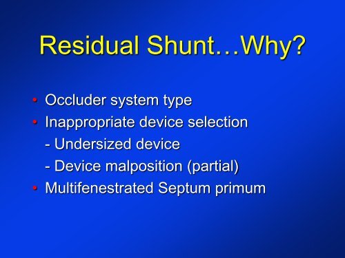 -Diagnosis of a PFO -New devices for PFO closure