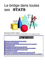 Le bridge dans toutes ses STATS - Pensez Ã  souvent actualiser ...