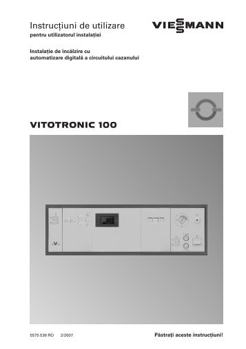 Vitotronic 100 GC1774 KB - Viessmann