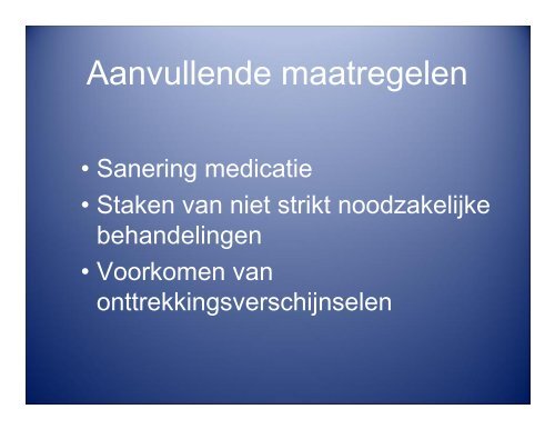 Palliatieve sedatie - Verpleegkundigen & Verzorgenden Nederland