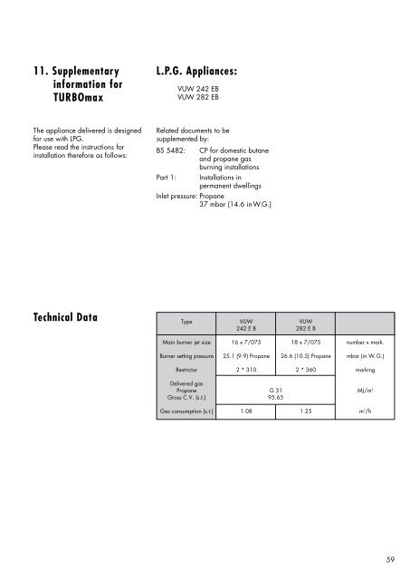 TURBOmax VUW 282 E - Heatingspares247.com