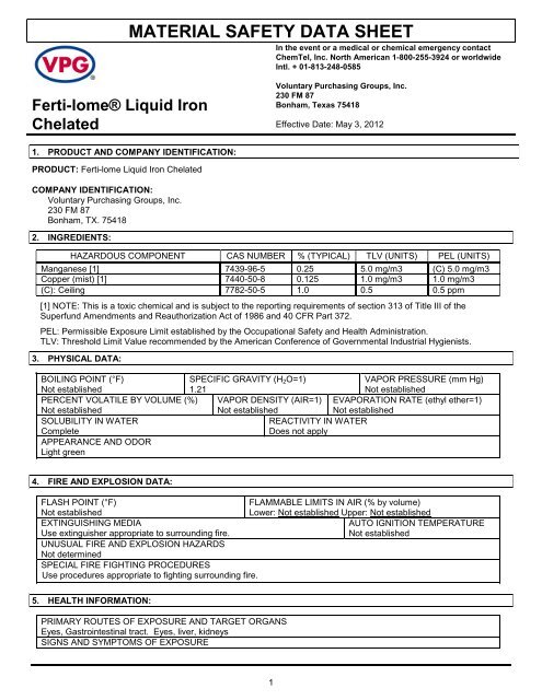 MSDS Chelated Liquid Iron (42 KB) - Fertilome