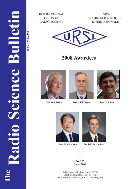 Radio Science Bulletin 325 - June 2008 - URSI