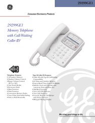 29299GE1 Memory Telephone with Call-Waiting Caller ID*