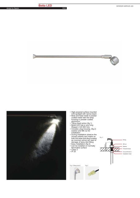 PAGE 1-5 TECHNICAL INFORMATION.FH11 - Spazio Lighting