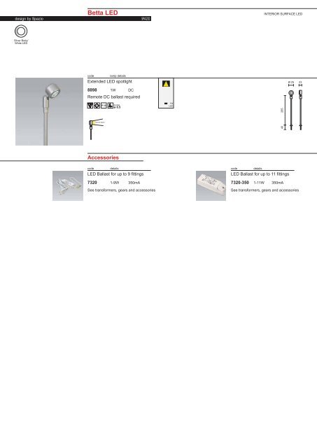 PAGE 1-5 TECHNICAL INFORMATION.FH11 - Spazio Lighting