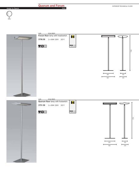 PAGE 1-5 TECHNICAL INFORMATION.FH11 - Spazio Lighting